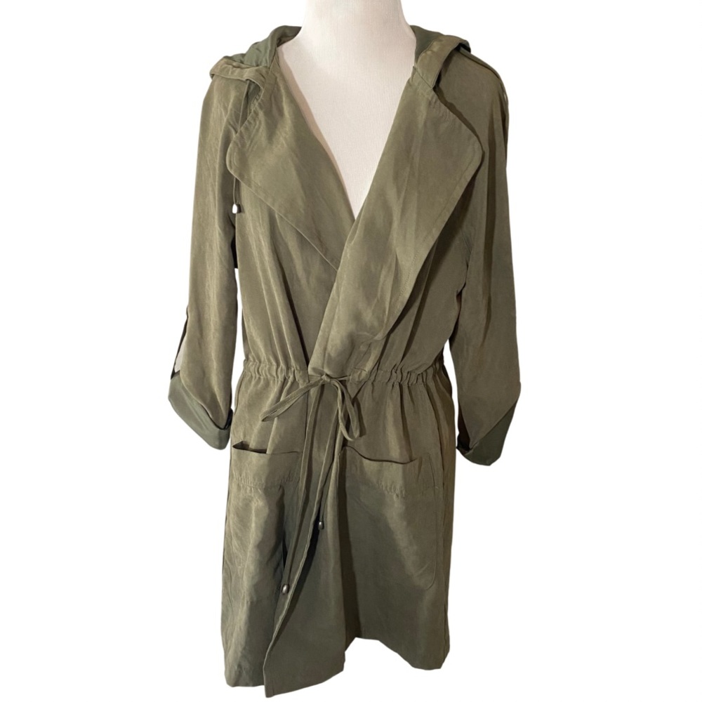 PinkLine Olive Green Hooded Jacket